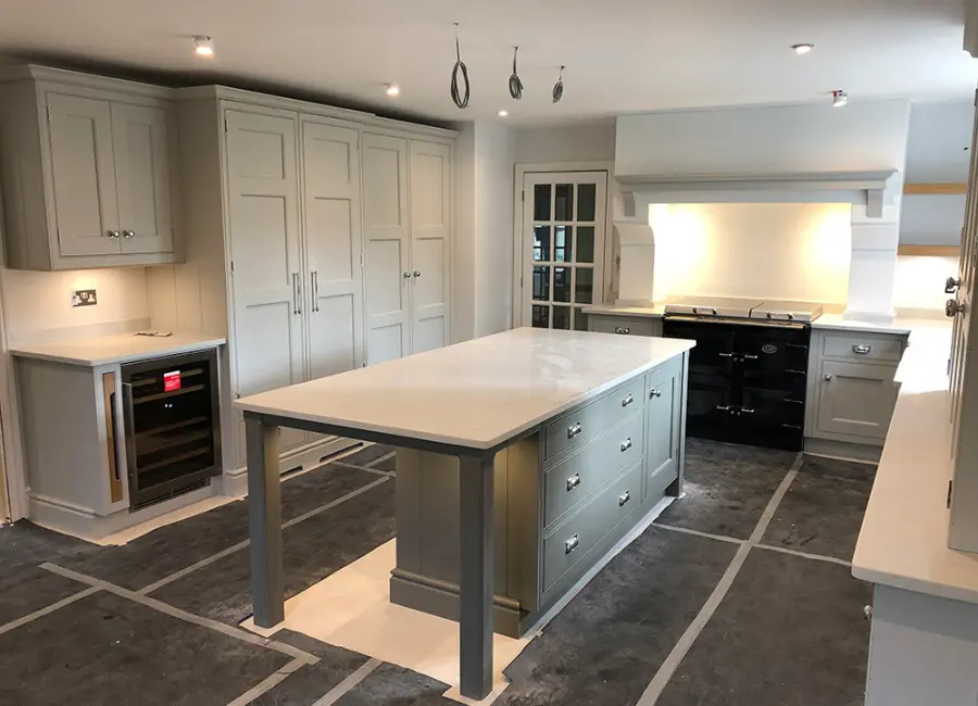 Indoor kitchen lighting installation